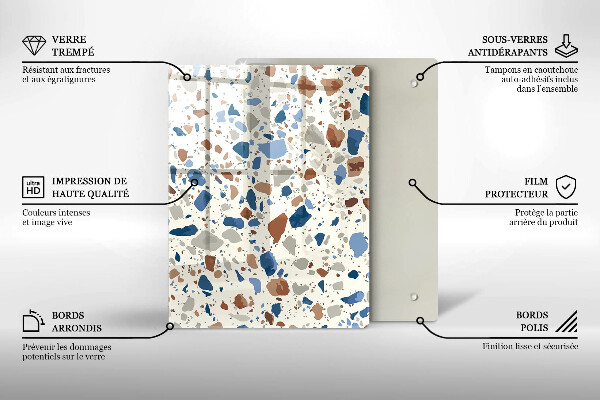 Osłona ściany przy kuchence gazowej Ozdobny kamień gres
