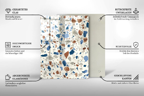 Osłona ściany przy kuchence gazowej Ozdobny kamień gres