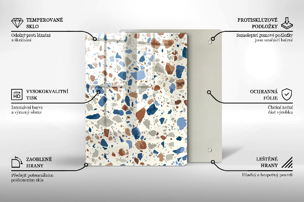 Osłona ściany przy kuchence gazowej Ozdobny kamień gres