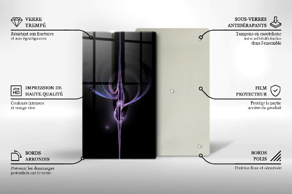 Osłona ściany przy kuchence gazowej Nowoczesna abstrakcja