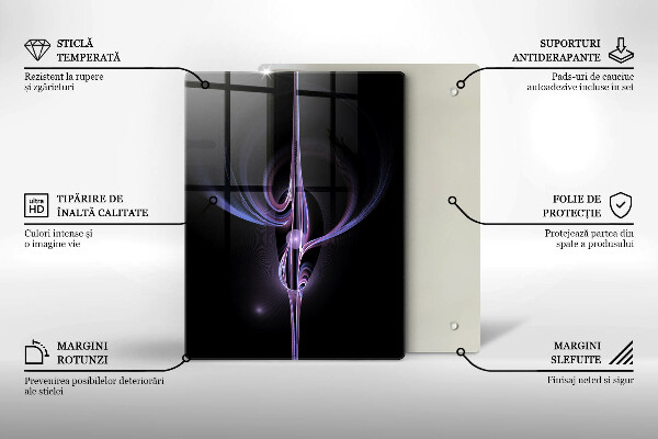 Osłona ściany przy kuchence gazowej Nowoczesna abstrakcja