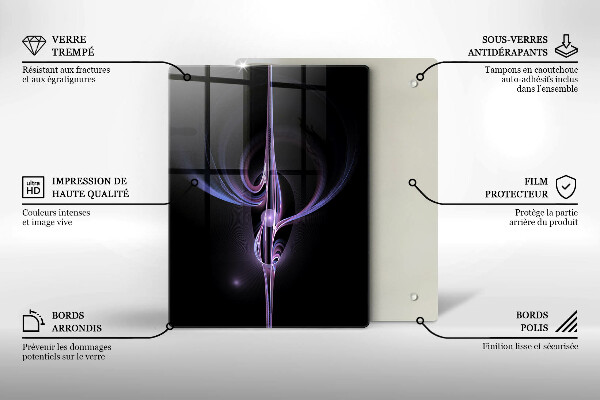 Osłona ściany przy kuchence gazowej Nowoczesna abstrakcja