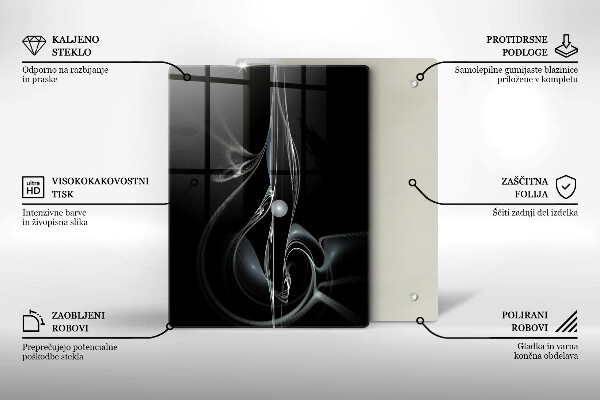 Osłona ściany przy kuchence gazowej Abstrakcja nowoczesna