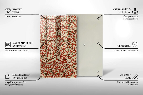 Osłona na ścianę w kuchni Kamień drobny gres