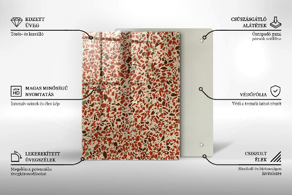 Osłona na ścianę w kuchni Kamień drobny gres