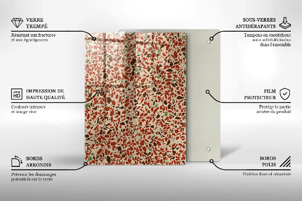 Osłona na ścianę w kuchni Kamień drobny gres