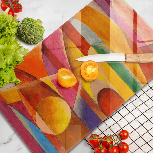 Osłona ściany przy kuchence gazowej Kolorowa abstrakcja