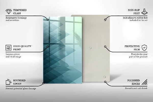 Osłona ściany przy kuchence gazowej Abstrakcyjne góry