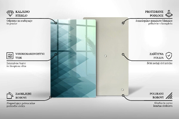 Osłona ściany przy kuchence gazowej Abstrakcyjne góry