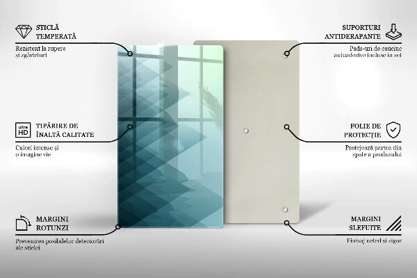 Osłona ściany przy kuchence gazowej Abstrakcyjne góry