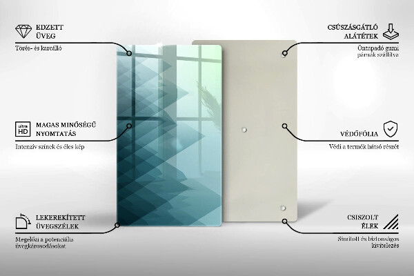 Osłona ściany przy kuchence gazowej Abstrakcyjne góry