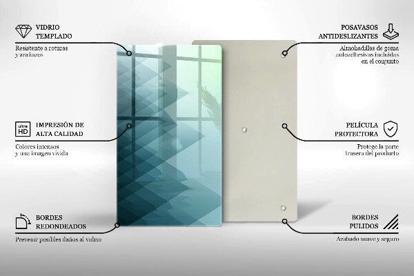 Osłona ściany przy kuchence gazowej Abstrakcyjne góry