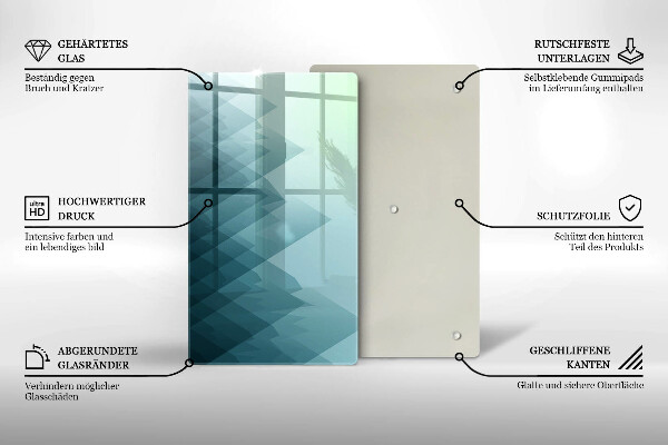 Osłona ściany przy kuchence gazowej Abstrakcyjne góry