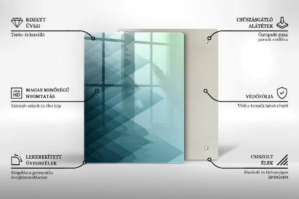 Osłona ściany przy kuchence gazowej Abstrakcyjne góry