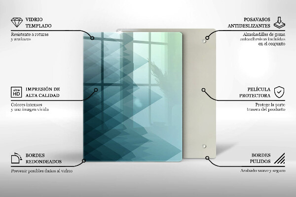 Osłona ściany przy kuchence gazowej Abstrakcyjne góry