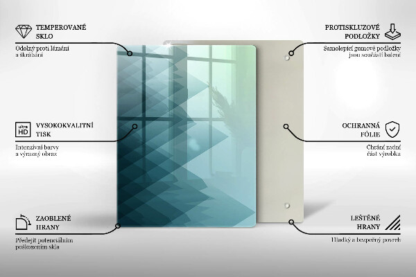 Osłona ściany przy kuchence gazowej Abstrakcyjne góry