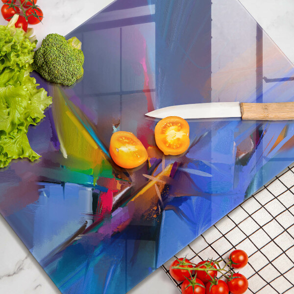 Osłona ściany przy kuchence gazowej Malowana abstrakcja