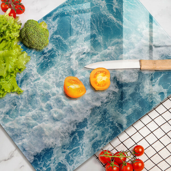 Osłona ściany przy kuchence gazowej Woda morskie fale