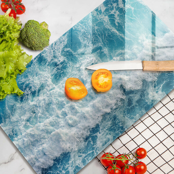 Osłona ściany przy kuchence gazowej Woda morskie fale