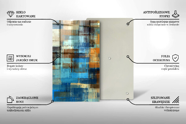 Osłona ściany przy kuchence gazowej Malowane tło