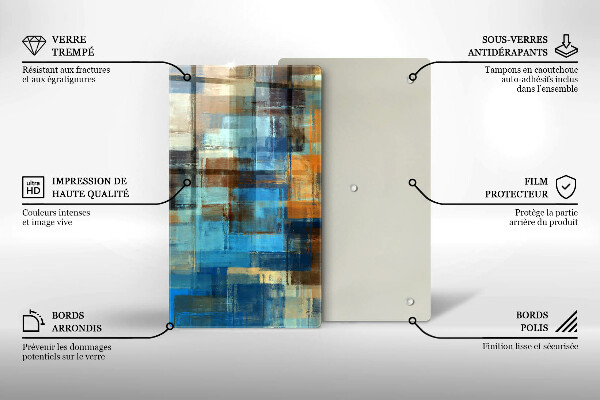 Osłona ściany przy kuchence gazowej Malowane tło