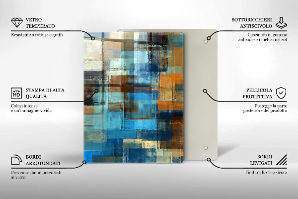 Osłona ściany przy kuchence gazowej Malowane tło