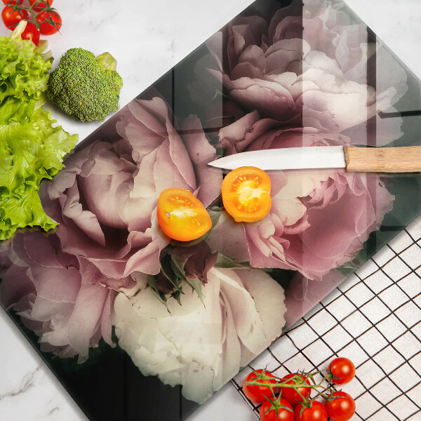 Osłona ściany przy kuchence gazowej Kwiaty piwonii