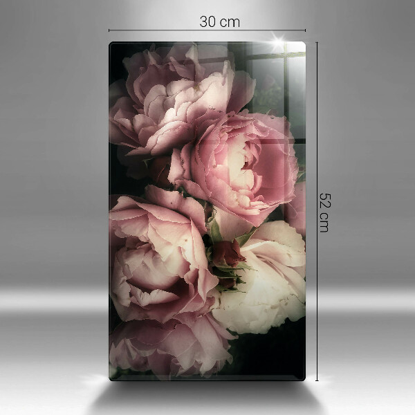 Osłona ściany przy kuchence gazowej Kwiaty piwonii