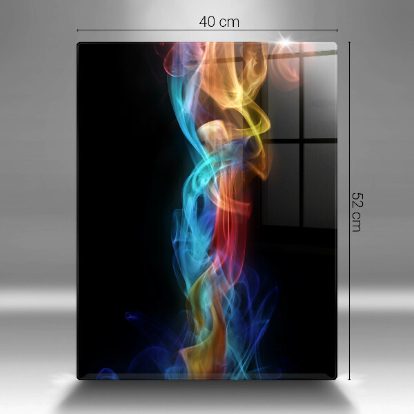 Osłona ściany przy kuchence gazowej Kolorowy dym