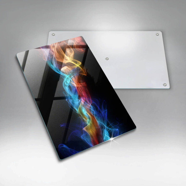 Osłona ściany przy kuchence gazowej Kolorowy dym