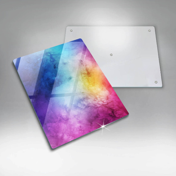 Osłona ściany przy kuchence gazowej Tęczowe plamy akwareli