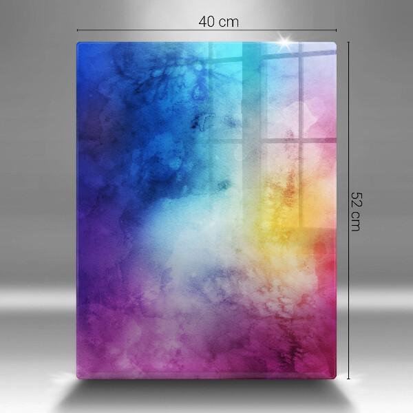 Osłona ściany przy kuchence gazowej Tęczowe plamy akwareli