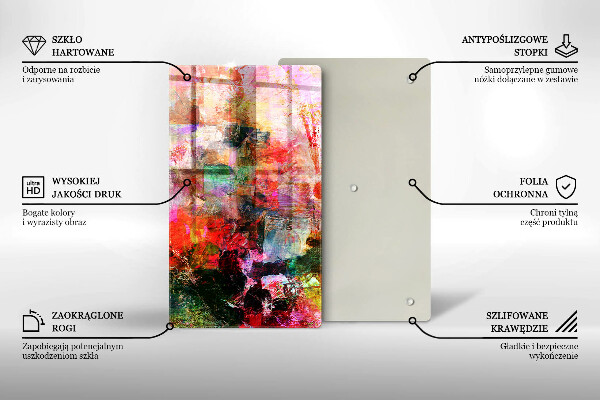 Osłona do kuchni na ścianę Abstrakcja farby