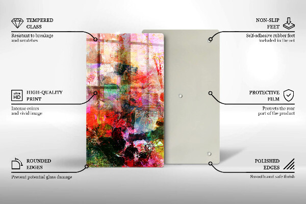 Osłona do kuchni na ścianę Abstrakcja farby