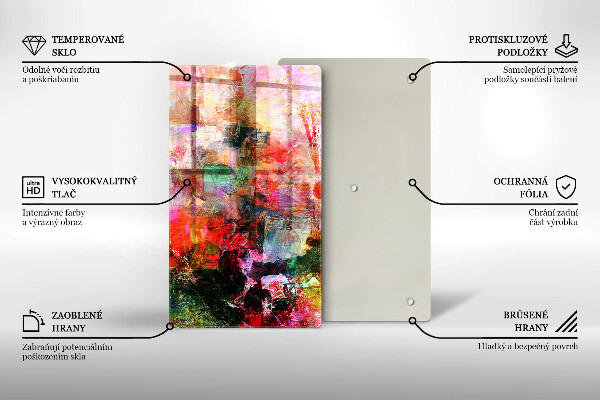 Osłona do kuchni na ścianę Abstrakcja farby