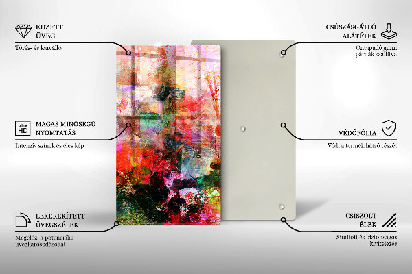 Osłona do kuchni na ścianę Abstrakcja farby