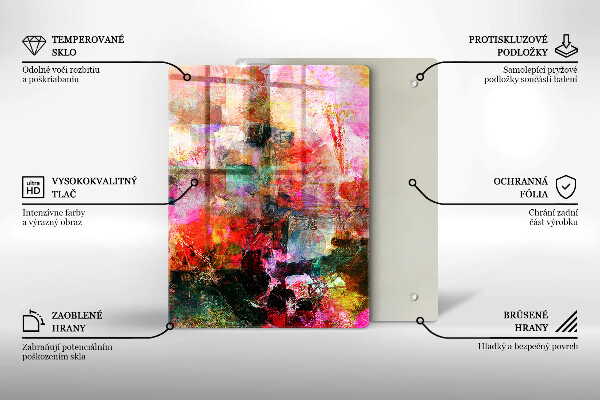 Osłona do kuchni na ścianę Abstrakcja farby