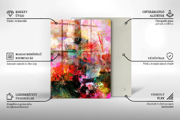 Osłona do kuchni na ścianę Abstrakcja farby