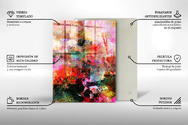 Osłona do kuchni na ścianę Abstrakcja farby