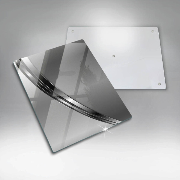 Osłona ściany przy kuchence gazowej Metalowa abstrakcja