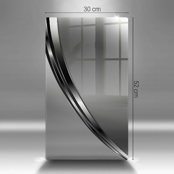 Osłona ściany przy kuchence gazowej Metalowa abstrakcja