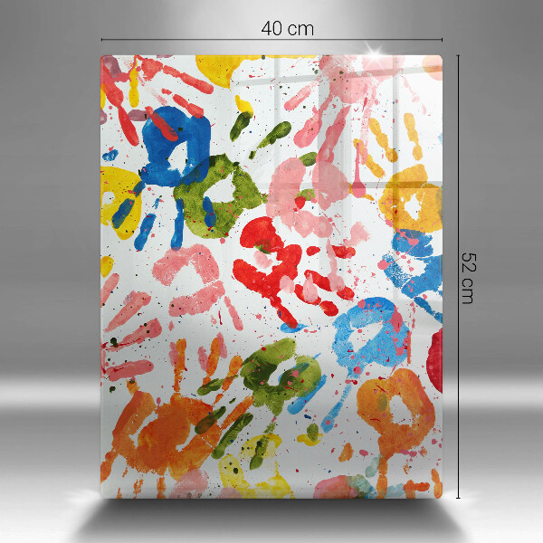 Osłona ściany przy kuchence gazowej Ślady dziecięcych dłoni