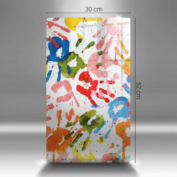 Osłona ściany przy kuchence gazowej Ślady dziecięcych dłoni