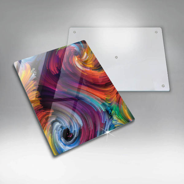 Osłona ściany przy kuchence gazowej Kolorowe pasemka