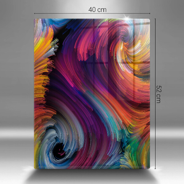 Osłona ściany przy kuchence gazowej Kolorowe pasemka