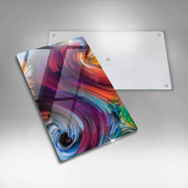 Osłona ściany przy kuchence gazowej Kolorowe pasemka