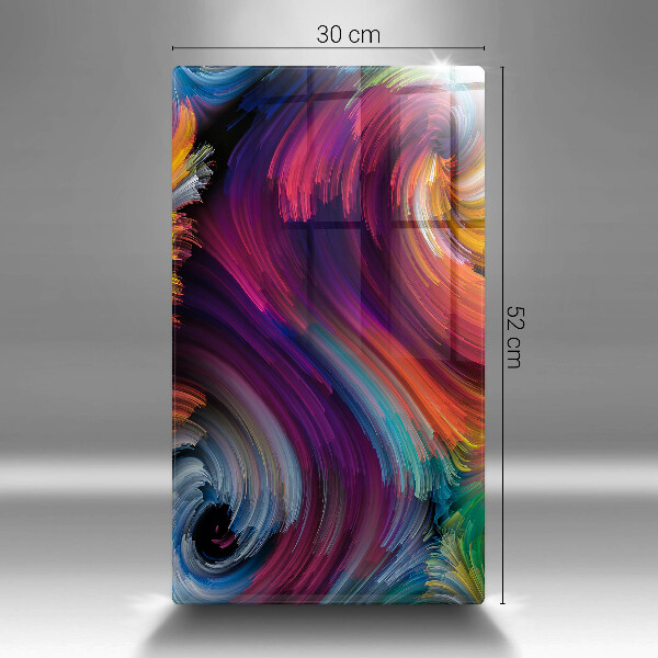 Osłona ściany przy kuchence gazowej Kolorowe pasemka