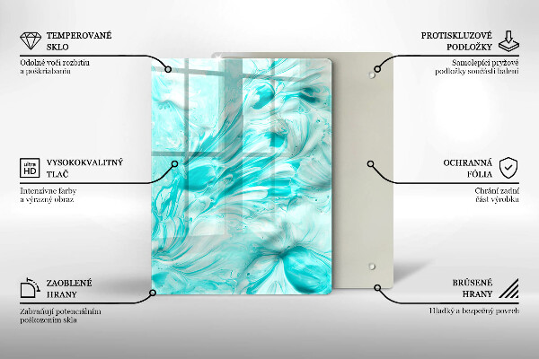 Osłona ściany przy kuchence gazowej Farby abstrakcja