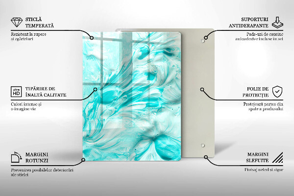 Osłona ściany przy kuchence gazowej Farby abstrakcja