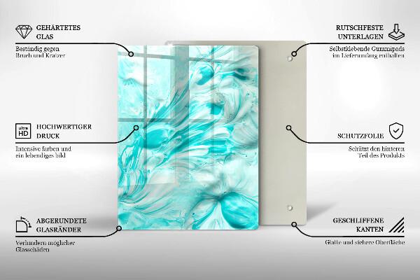 Osłona ściany przy kuchence gazowej Farby abstrakcja